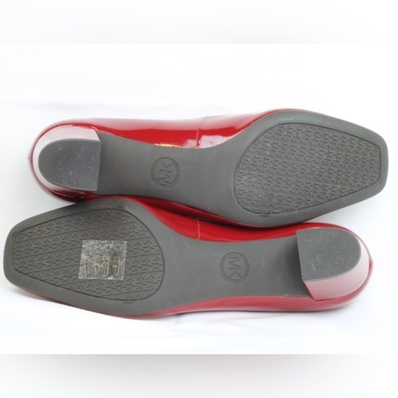 Michael Kors Red Patent Leather Flex Pumps | Size 6.5 | Logo Heels - Picture 5 of 8